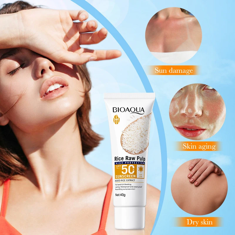 Фото Солнцезащитный крем для лица SPF 50+, защита для тела, солнечный лосьон, долговечный, нежирный, предотвращает солнечные ожоги, защита от ультрафиолета, солнцезащитный крем №4