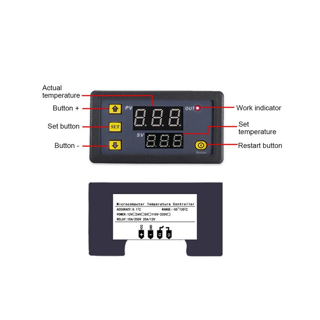 

Cycle Timer Mini Thermostat Control Switch Heating Regulator Fine Workmanship