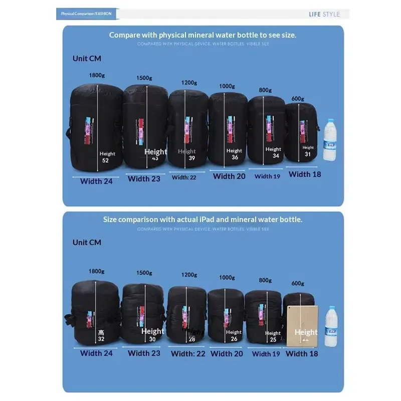 Фото Спальный мешок Hikeon Double-Size Envelope Type, нейлоновый, с наполнителем из утиного пуха, удлиненный, унисекс, для взрослых, 2-сезонный, для холодной погоды, дышащий №4
