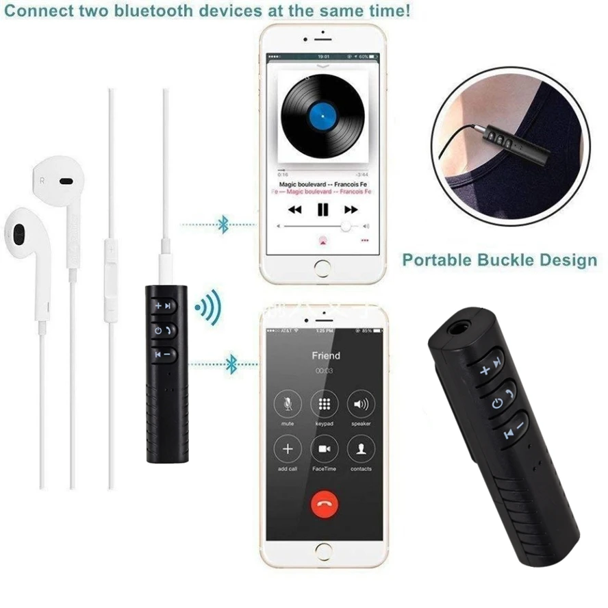 Беспроводной Bluetooth-совместимый адаптер для приемника 5 0 разъем 3 мм беспроводной