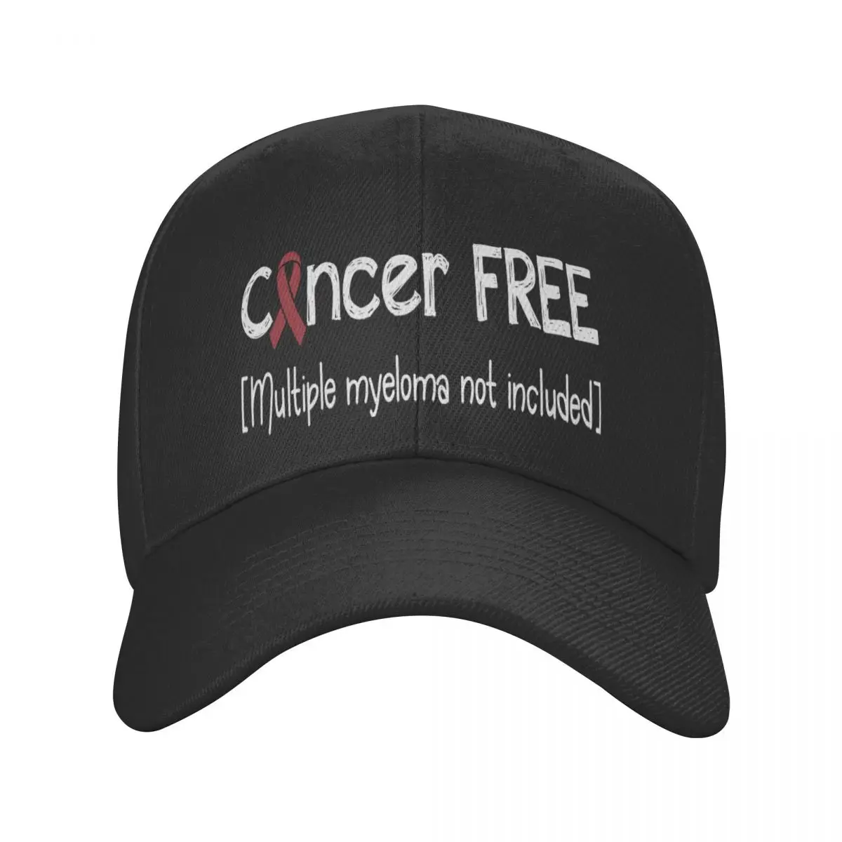 

Cancer FREE- Multiple Myeloma Cancer Awareness Casquette, Polyester Cap Customizable Moisture Wicking For Daily Nice Gift