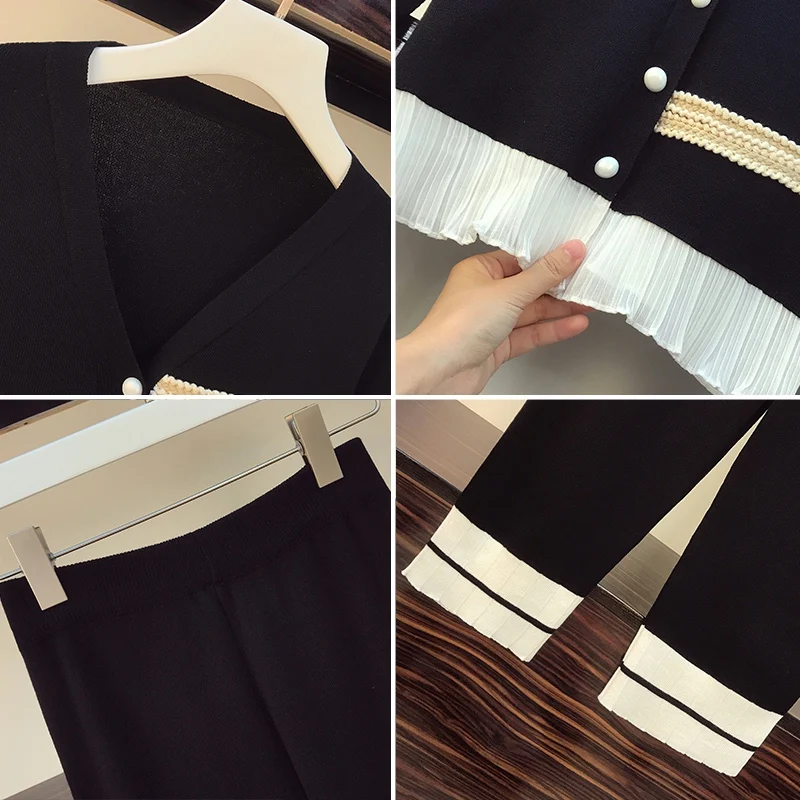 Женский трикотажный костюм из 2 предметов мягкий однобортный Кардиган с