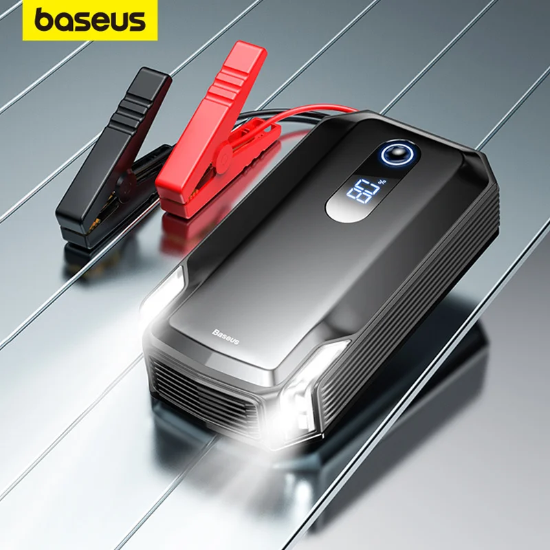 Baseus 20000mAh Car Jump Starter Power Bank 2000A 10000mAh Car Battery Charger Auto Emergency Booster Starting Device Jump Start