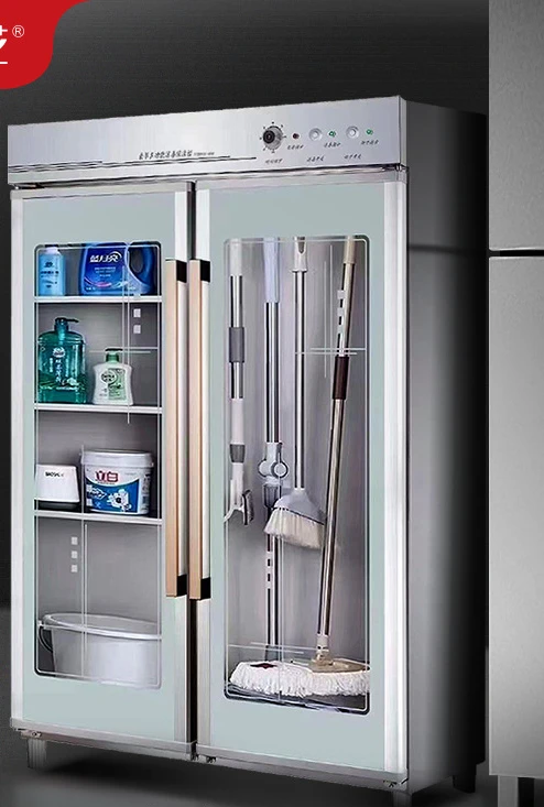 Шкаф для чистки двойной двери из нержавеющей стали школьная чистка шкаф хранения