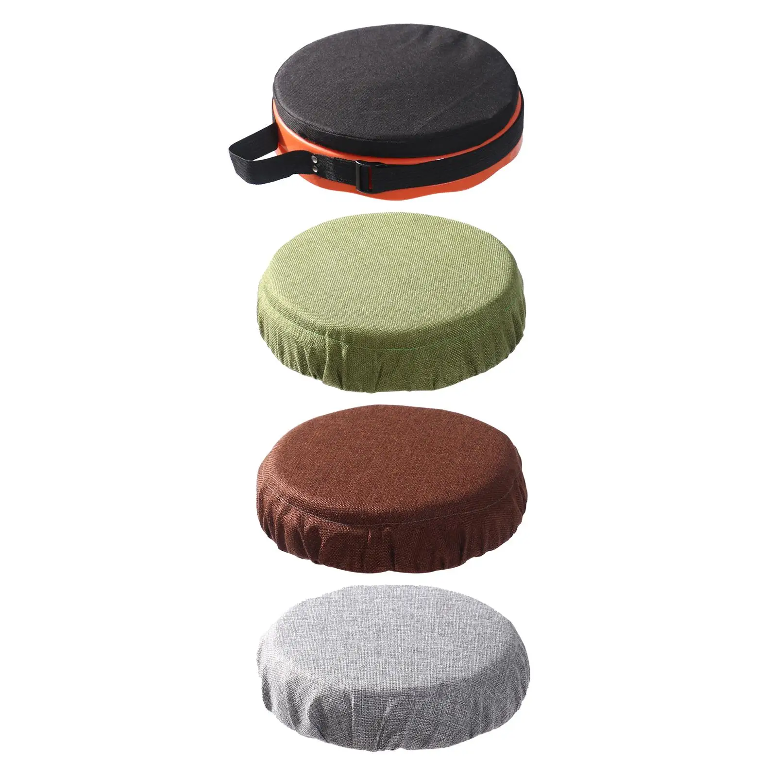 Telescopic Stool Cushion Collapsible Stool Cushion Stool Covers Round For Travel Bbq Porch Camping Hiking