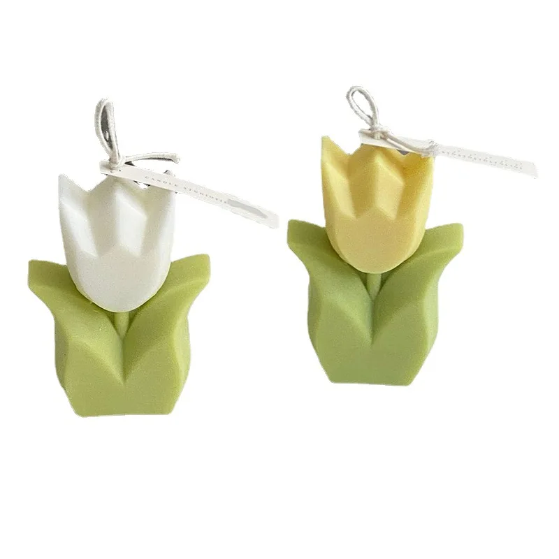 1 шт. Ароматизированная свеча в виде тюльпана романтическая Милая соевая