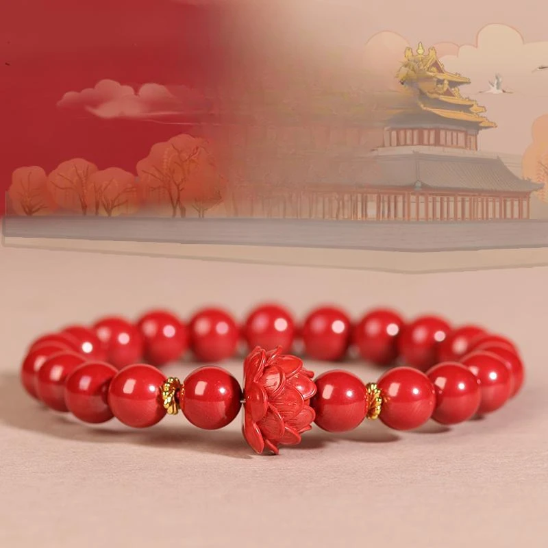 Женский бесшумный браслет Vermilion в виде сердца стиле лотоса