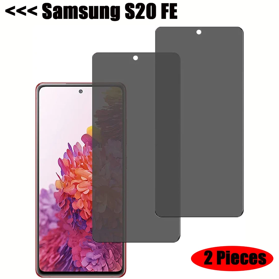 

2PCS Anti Spy Tempered Glass for Samsung Galaxy S20 Fan Edition S 20 Lite Privacy Protective Screen Protector for samsung s20 fe