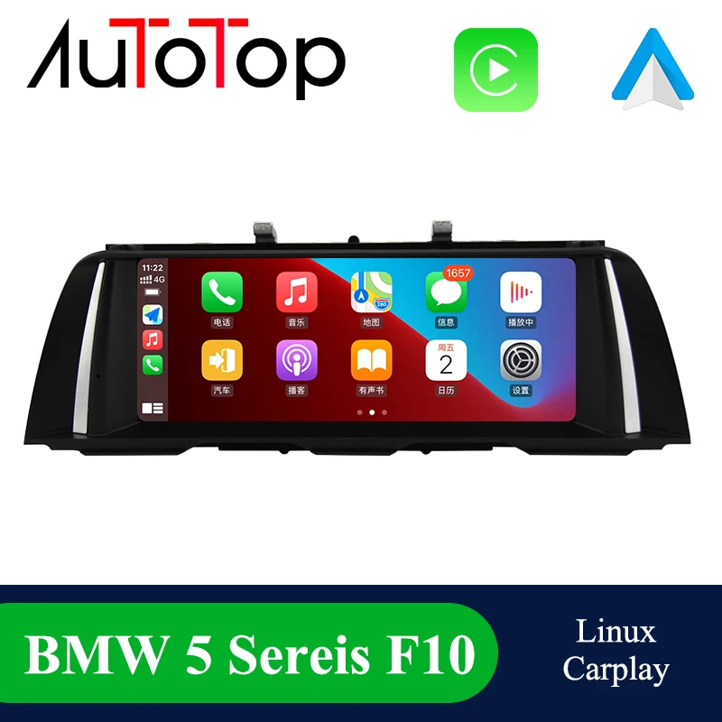 AUTOTOP 10.25 беспроводной Apple CarPlay Android автомобильный мультимедийный экран для BMW 5