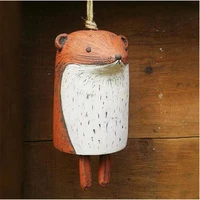 lovely rustic animal wind chimes room decoration cute chimes wind bell animal resin garden metal door outdoor home decor
