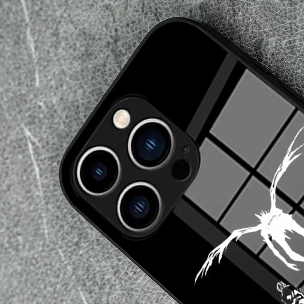 Фото Чехол для телефона Death Note L·Lawliet для iPhone 17 16 Pro Max 15 14 Pro 11 12 13 Plus Mini, Samsung Galaxy S26 S25, стеклянный чехол для телефона №3