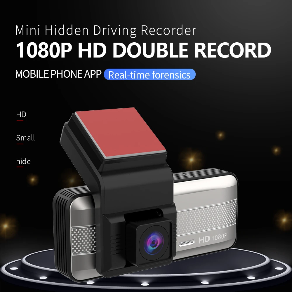 Мини-видеорегистратор с двумя камерами WDR 1080P видеорегистратор ночным видением