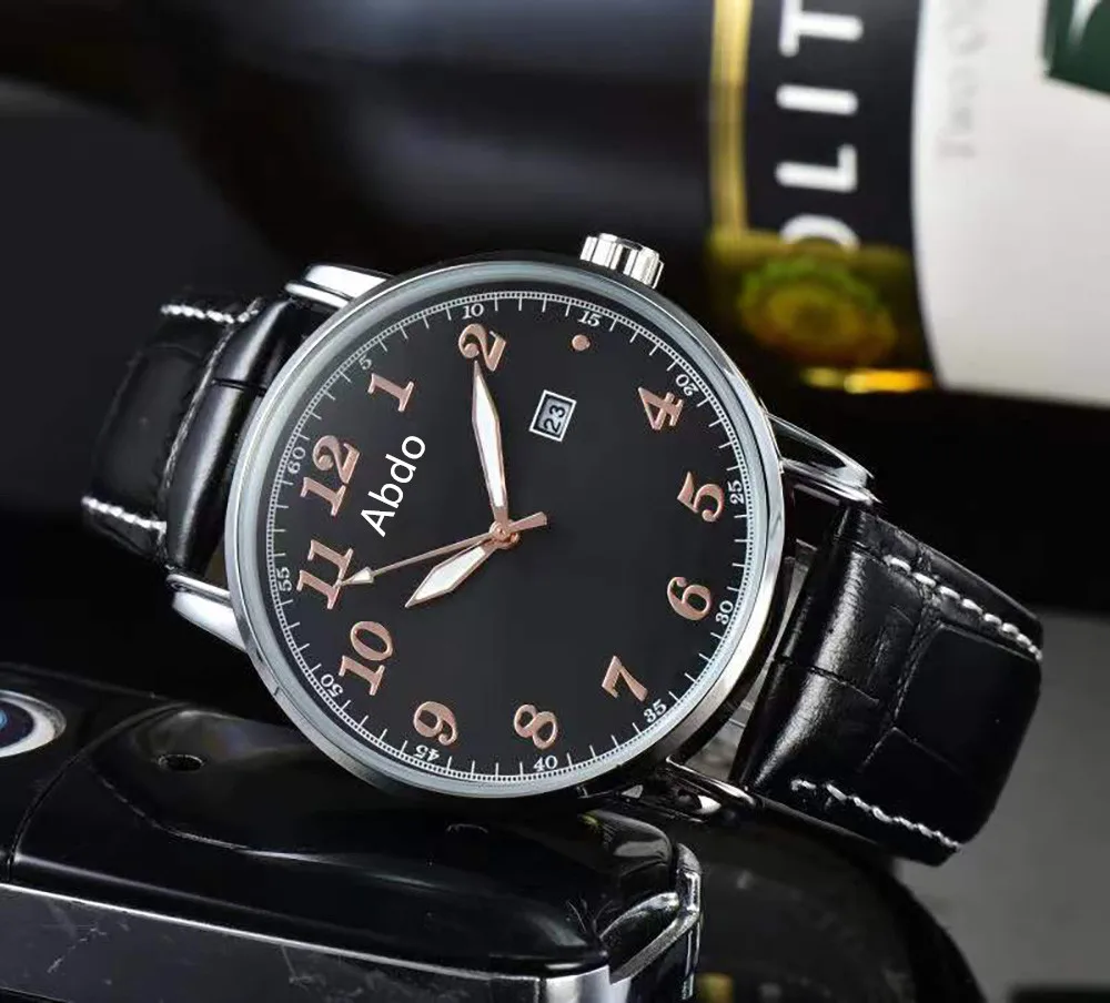 

Новинка 2022, Брендовые мужские Кварцевые спортивные модные деловые часы для отдыха, удобные кожаные часы от производителя, прямые продажи