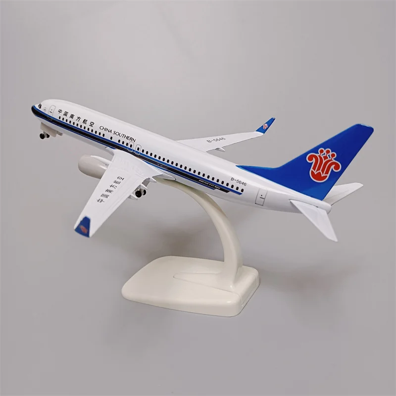 Модель самолета из металлического сплава, 20 см, авиакомпании China South Airlines, модель самолета Боинг 737 B737, модель самолета под давлением, модель с...
