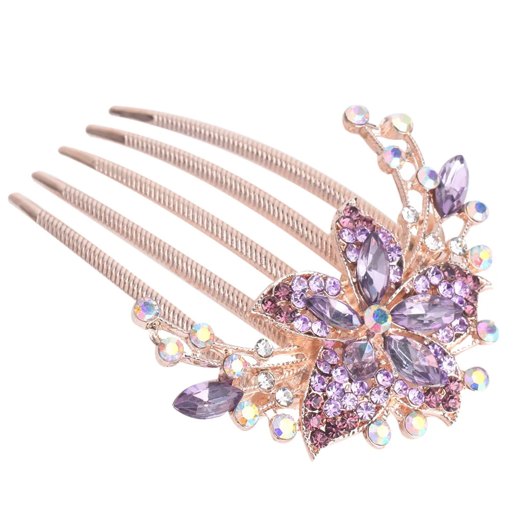 Стразы пластинчатая головка пятизубчатая щетка женское украшение для невесты
