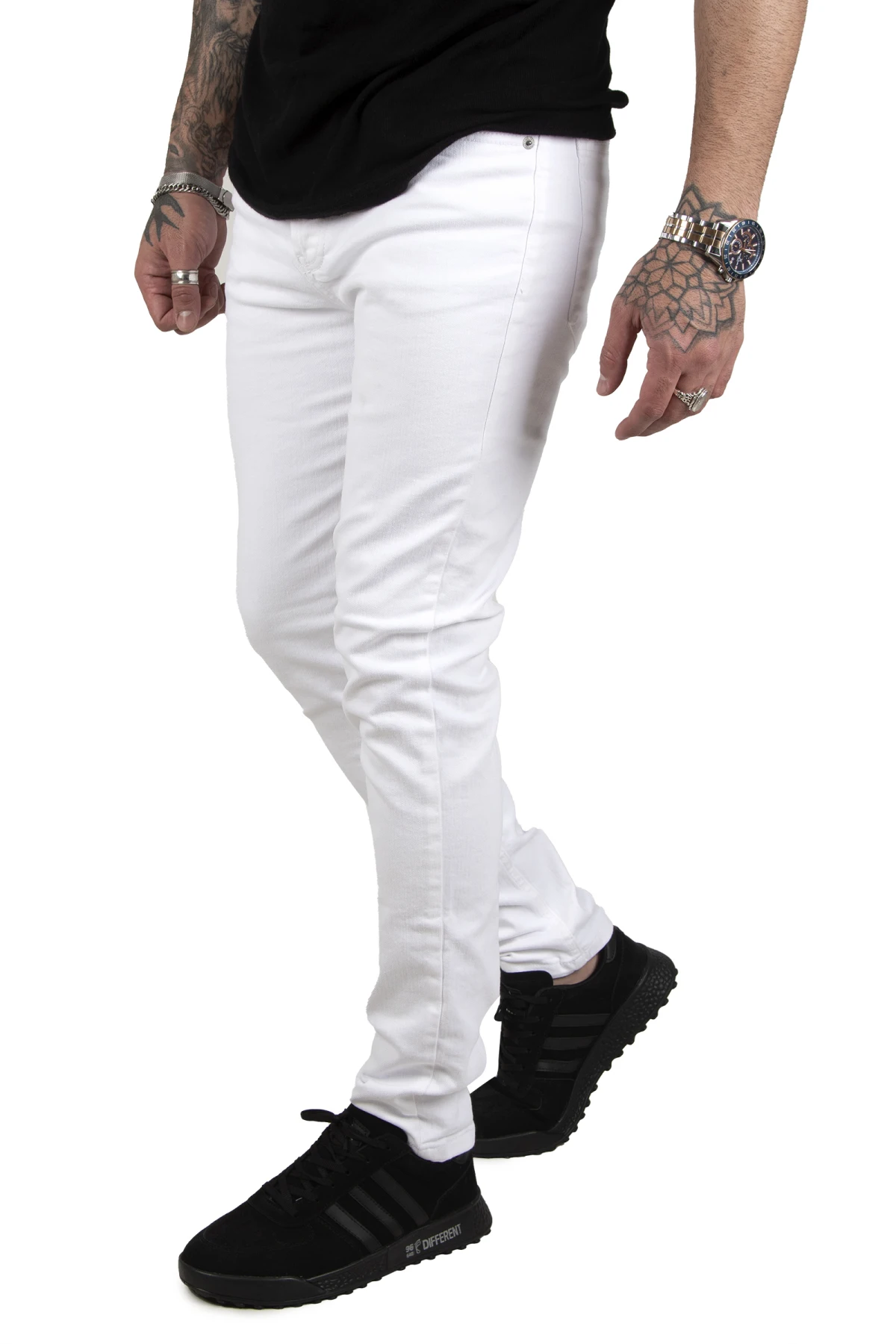 DeepSEA lycra Slim Fit buttoned men jeans 2002029