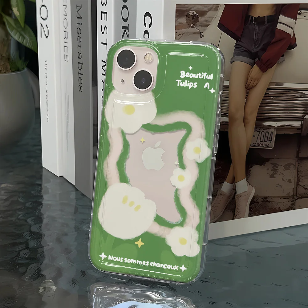 Чехол с цветочным рисунком для IPhone 14, 13 Pro Max, чехол для IPhone 11, 12 Pro Max, X, XR, 7, 8, 14 Plus, чехол с подушкой безопасности, защита от падения