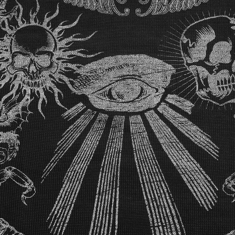 2021 трикотажный свитер в стиле хип-хоп уличная одежда розовый глаз Скорпион принт