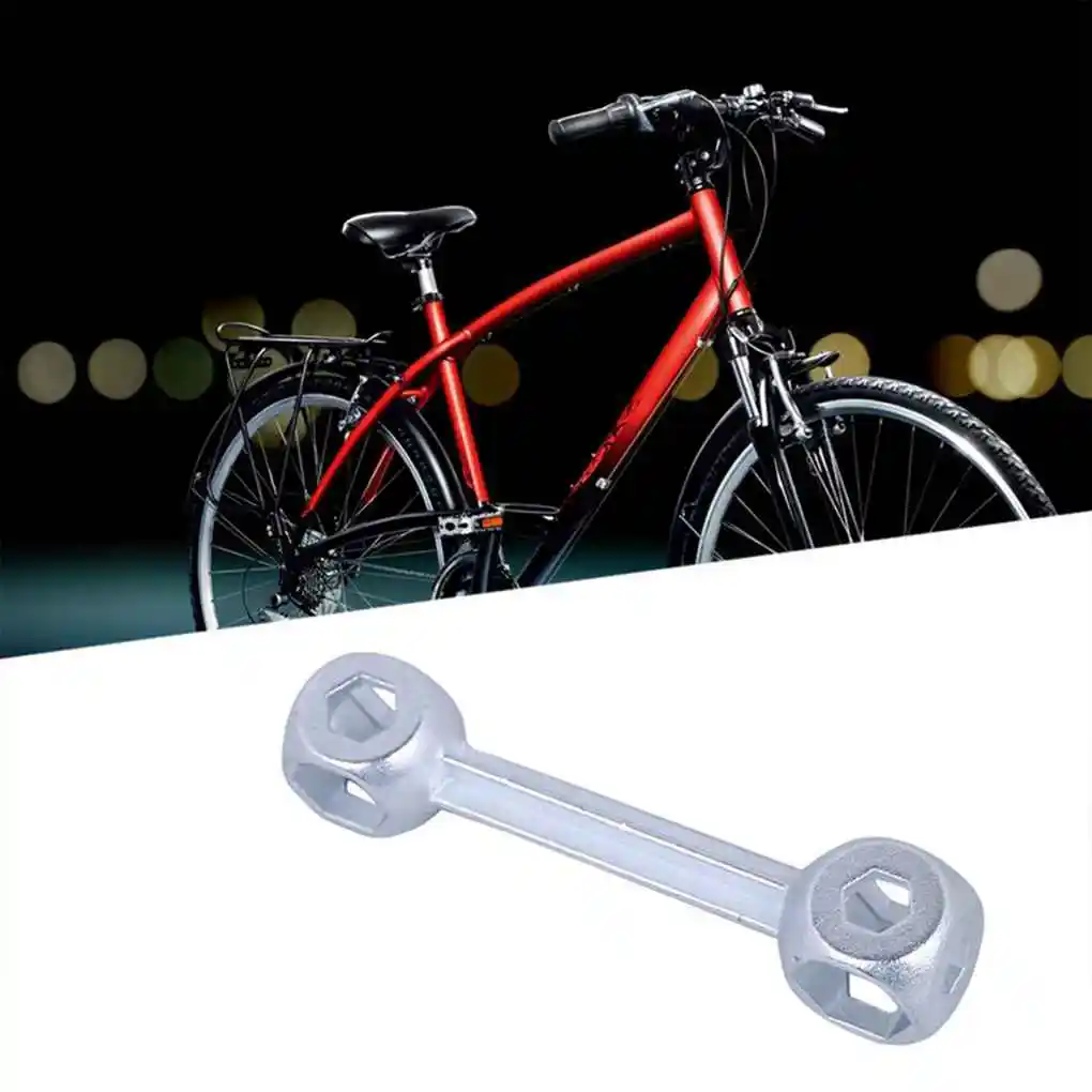 

Multifunctional Wrench Holes Portable Cycling Bone Type Zinc Alloy Bike Hexagon Bone Spanner Wrench For 6-15mm Screws Chain