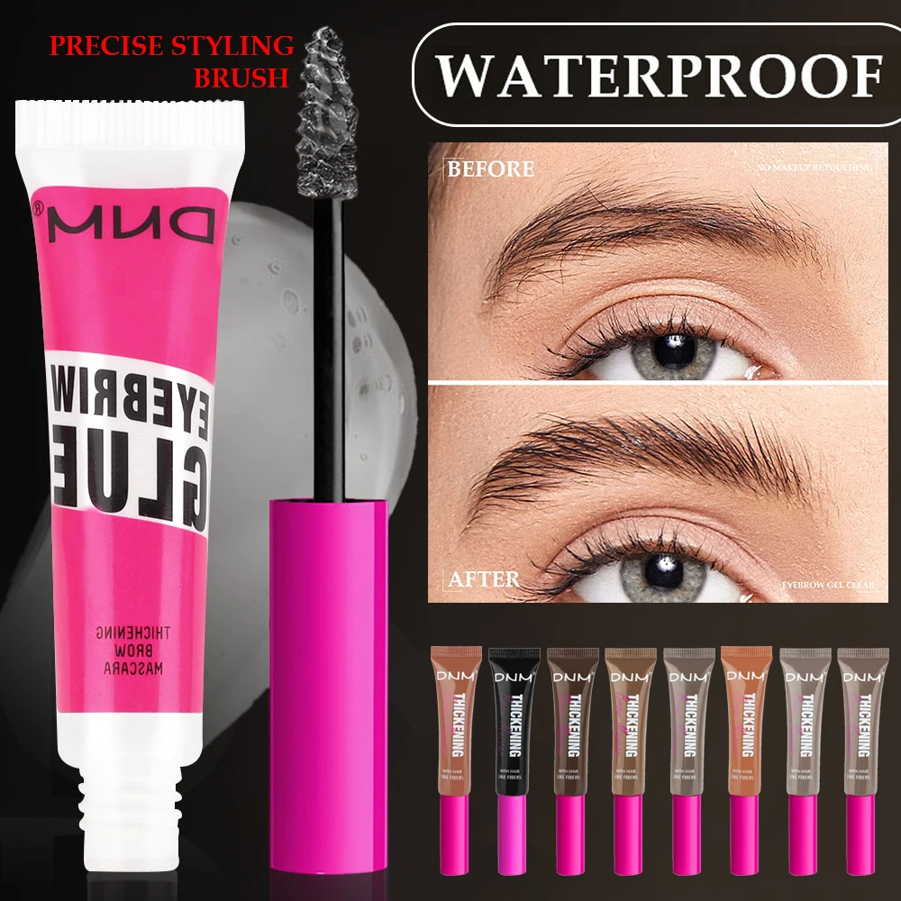 

Fiber Brow Mascara Lasting Natural Eyebrow Dyeing Cream Gel Vegan Formula Growth Thickening Eye Brow Styling Cream Eyebrow Glue