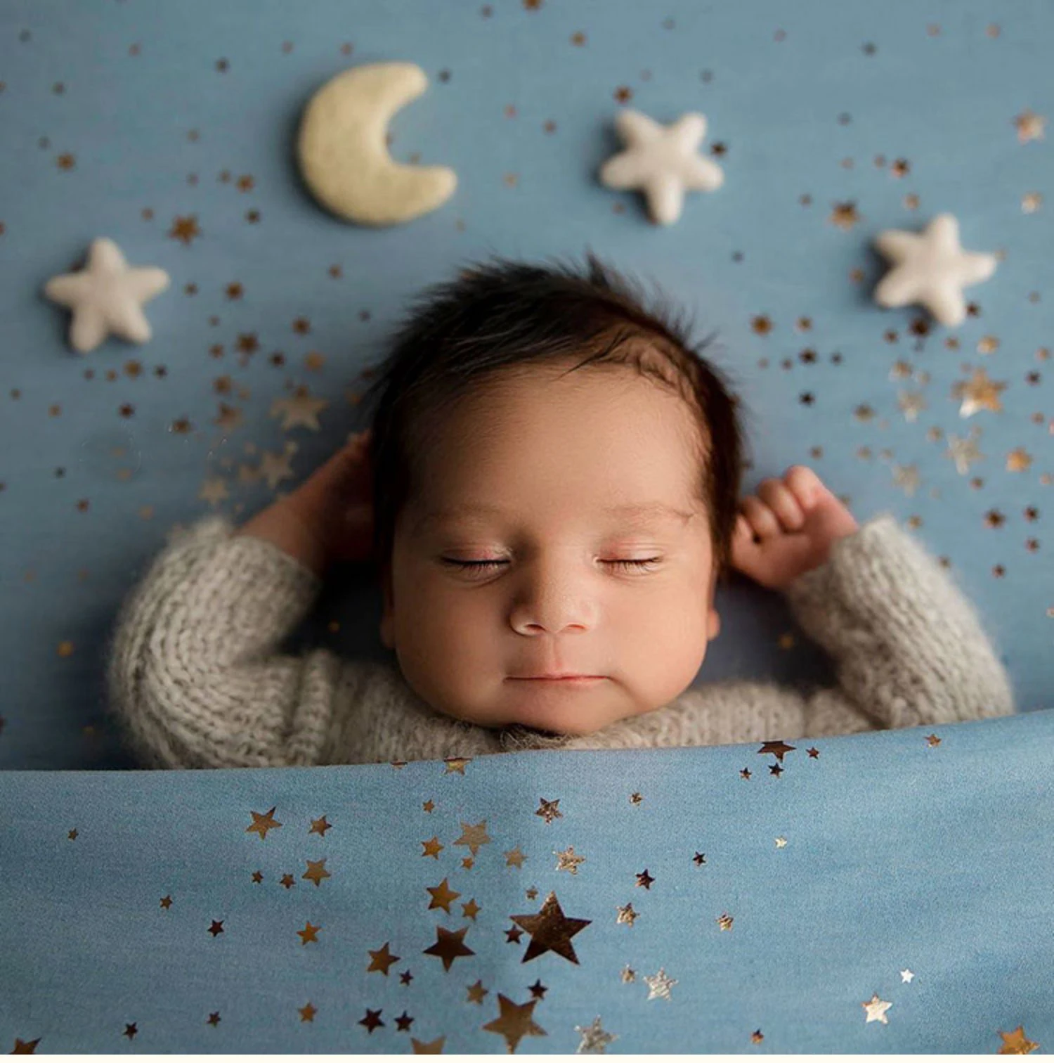 Newborn Blanket Baby Gilding Star Backdrop Fabrics Cloth Shoot Studio Photography Props Infant Accessories |