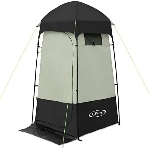 

Shower Tent, Privacy Tent Dressing Changing Room, Portable Toilet, Rain Shelter for Camping Beach with Carry Bag Alcohol stove W