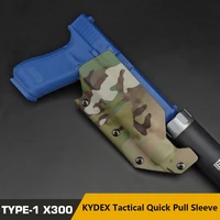 kydex tactical pistol holster x300 light special quick pull sleeve for glock 19173445and 40 357 21203029 czp10c etc