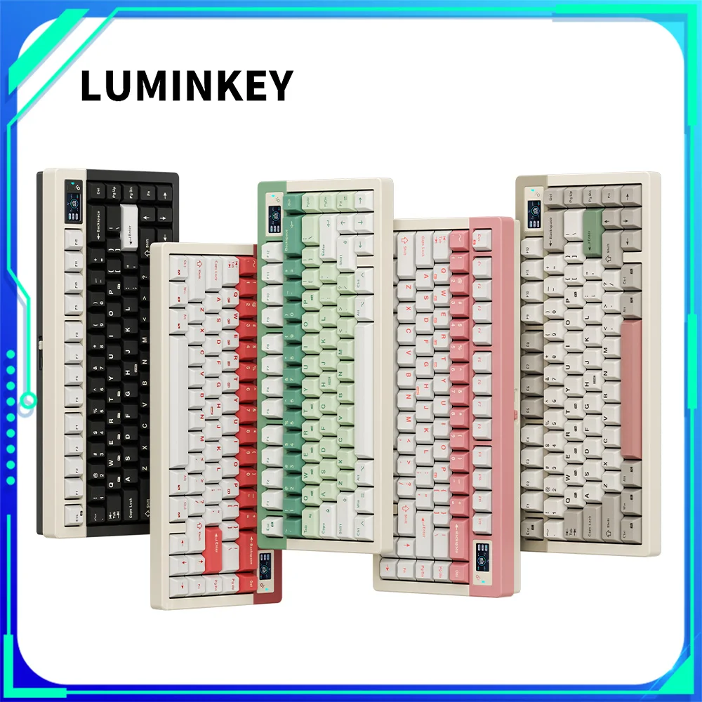 Клавиатура Luminkey Lumino75 Механическая беспроводная 3 режима 2 4 ГГц/USB/Bluetooth