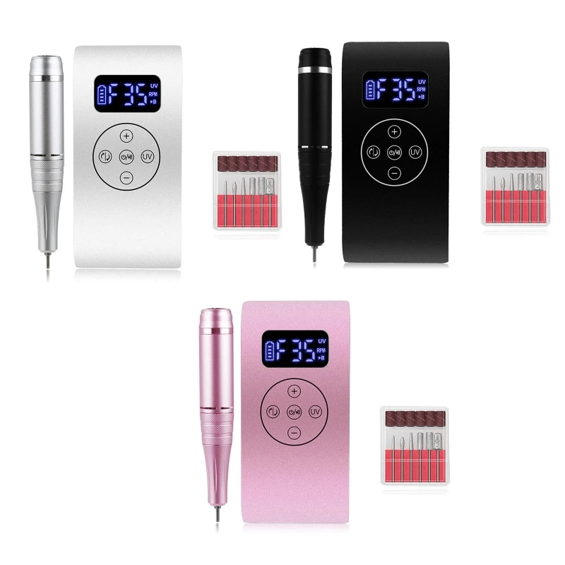 

Uv Led Nail Lamp Portable Nail Dryer Drill Machine Power Bank Multifunctional Polishing Pen Nail Drill Electric