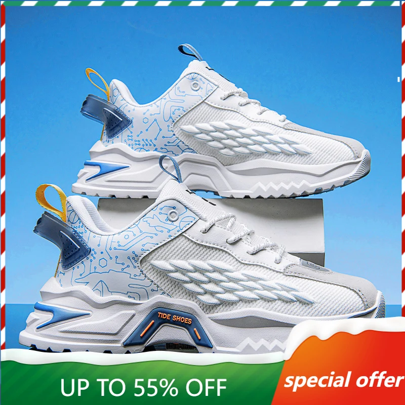 

Male Casual Running Shoes Fish Scale 2023 Fashion Sports Sneakers for Men Original Designer Footwear Men Gym Fitness Trainers