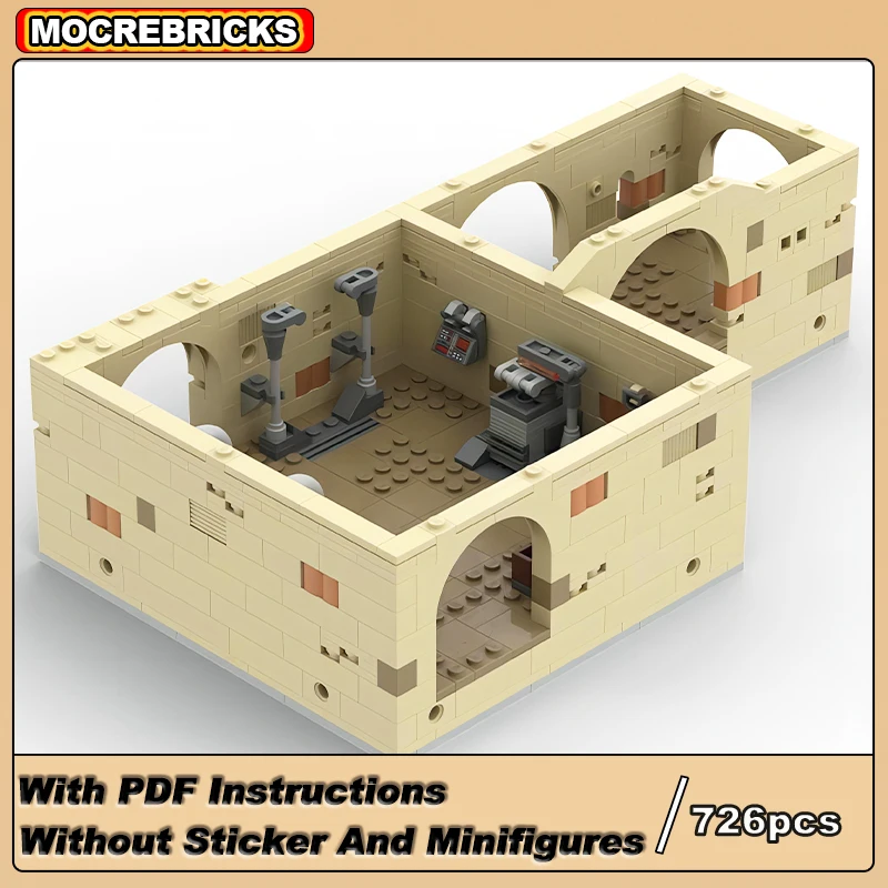 MOC-177564 Звездный фильм пустынный дворец Hutts замок модульная архитектура