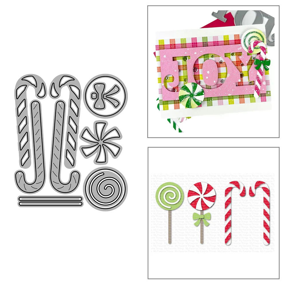 Металлические пресс-формы в виде конфет и тростника для сделай сам альбом