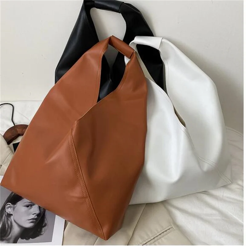 

2023 New Leather Totes Bags Women Casual Wild Ladies Hobos Handbags Shoulder Girls Sac Simple Female Messenger Bag