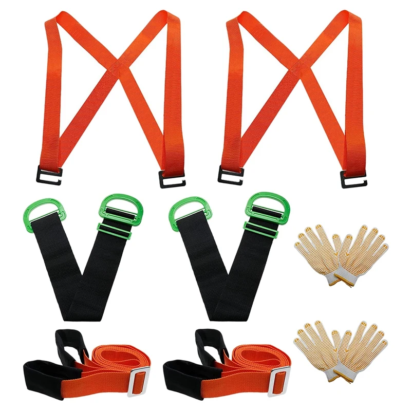 

10Pcs Furniture Moving Belt Set, Shoulder Lifting And Mobile System, Suitable For Moving Homes Furniture Home Appliances