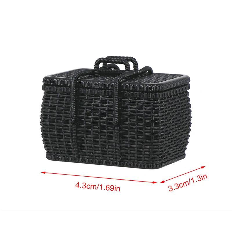 1 шт. миниатюрные пластиковые плетеные бамбуковые Ротанговые корзины для кукол