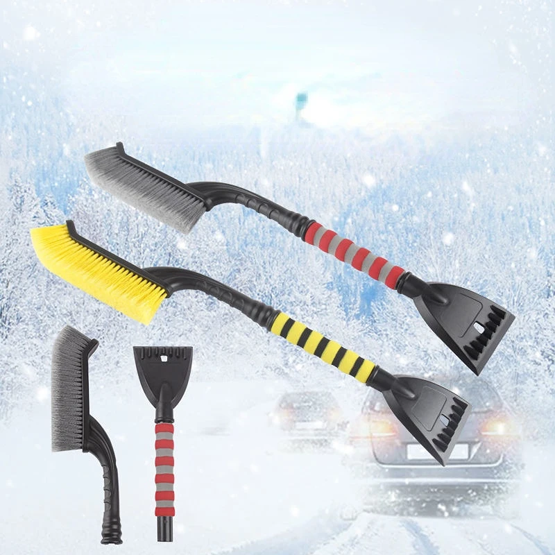 Atsafepro Snow Shovel Car with Defrosting Brush Winter Multifunctional Glass Snow Sweeping Tools Auto Supplies Zero Accessories