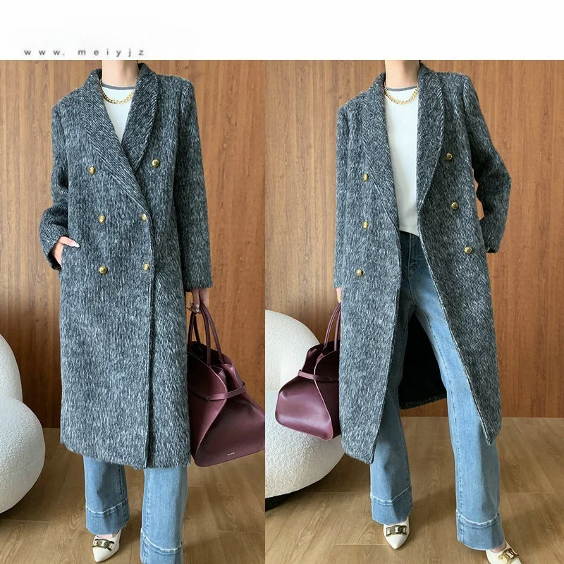 Высококачественный двусторонний дафлкот из флиса в британском стиле с