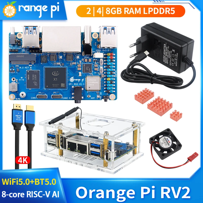 Orange Pi Rv2 Rear Orange Pi RV2 одноплатный компьютер | AliExpress