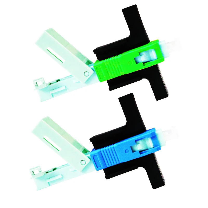 OPTFOCUS SC  APC Fiber Optic Connector 53mm Fiber Fast Connector SM FTTH Tools Quickly Connector 100pcs  Free Shipping