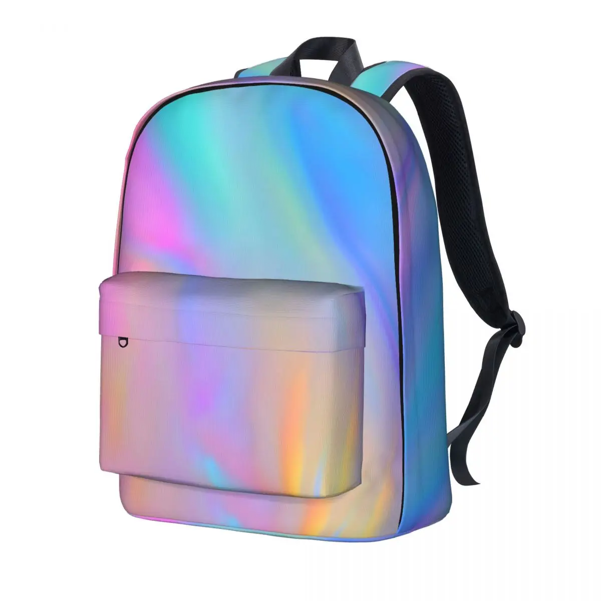 

Colorful Rainbow Backpack Multicolor Flow Cycling Backpacks Gril Design Breathable School Bags Cute Rucksack