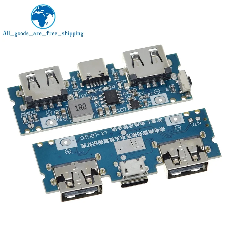 Зарядное устройство Micro/Type-C USB 5 В 18650 а с двумя | Электронные компоненты и