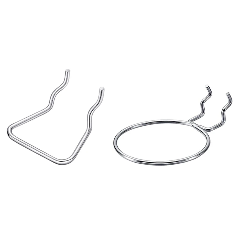

30Pcs Pegboard Plier Holders, Double Loop Pegboard Hooks With 6Pcs Pegboard Bin Hooks Pegboard Rings Pegboard Hooks