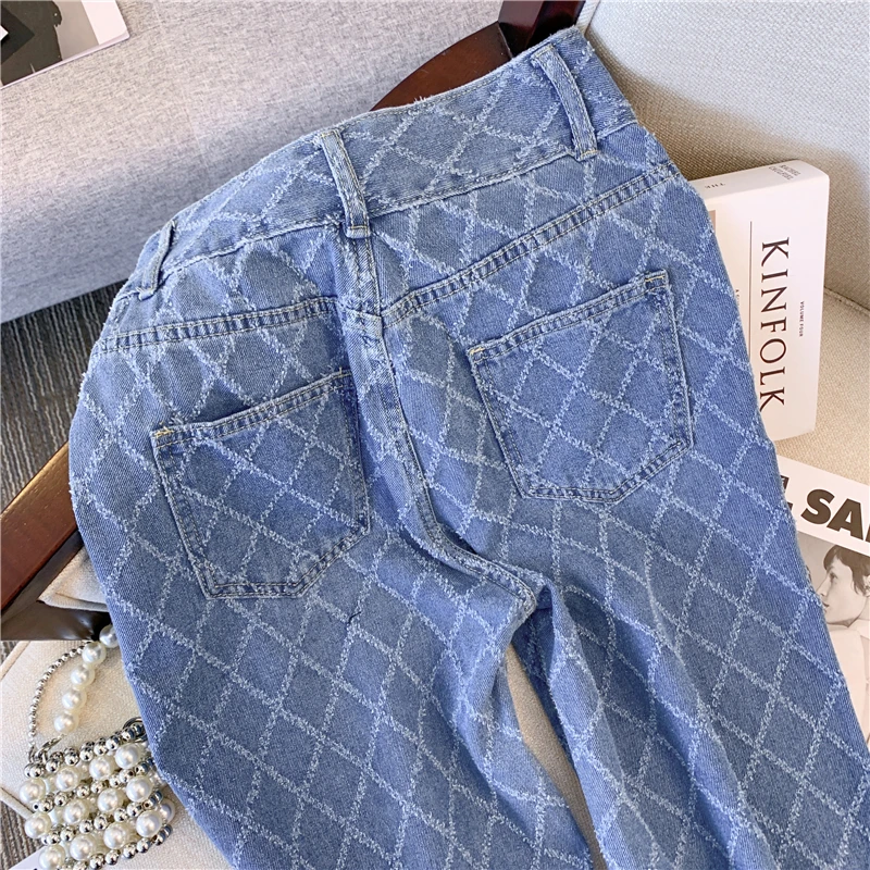 Retro Wide Leg Pants High Waist Jeans Women Straight Mom Baggy Jeans Denim Fashion Versatile Streetwear Clothes Long Trousers