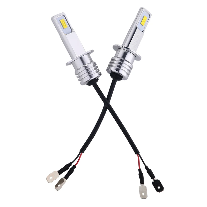

2* Auto Headlights 40W 4000lm 6000K Ultra long Working Time Bright H1 LED Headlight Bulbs Kit High/Low Beam Fog Light for Car