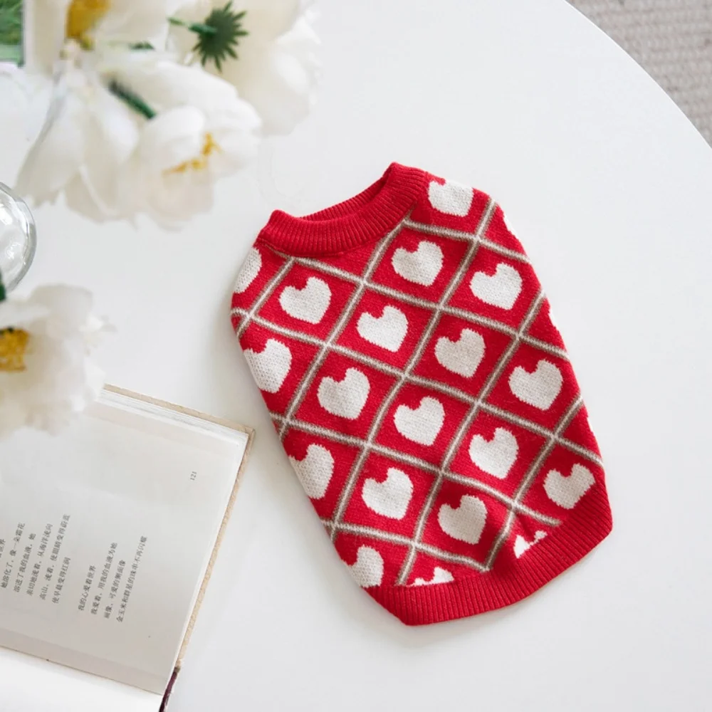 

Dog Clothes New Sweater Winter Clothes Autumn Sweater Vest Warm Clothes Cat Cat Colorful Dog Jacquard Year Pet Clothes Sweater
