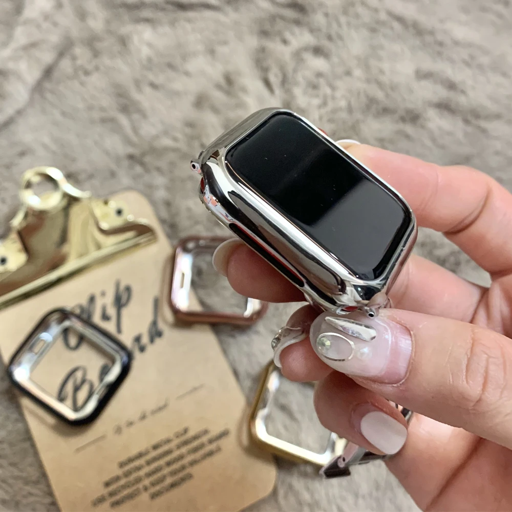 

Защитная крышка для Apple watch, Чехол 45 мм, 41 мм, 44 мм, 40 мм, 42 мм, 38 мм, аксессуары из ТПУ, защита для iWatch серии 3, 4, 5, 6, SE, 7