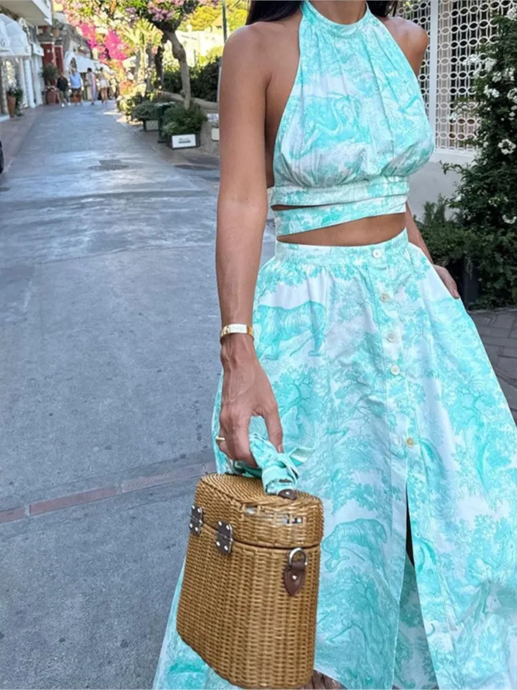 Новый женский вечерний клубный костюм с узором и принтом сексуальный наряд