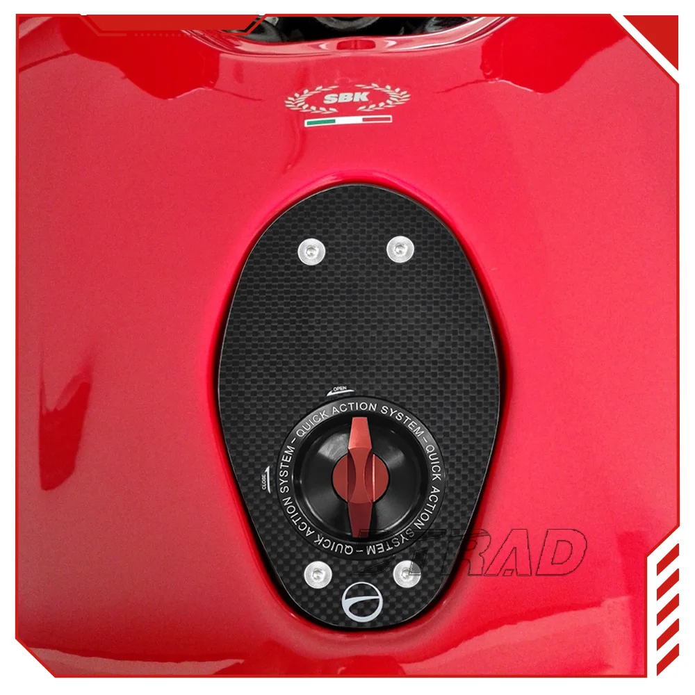 Фото Крышка топливного бака быстрого действия из углеродного волокна для DUCATI MULTISTRADA SPORT 1000/S 620 GT1000, крышка бензобака без ключа для мотоцикла №2