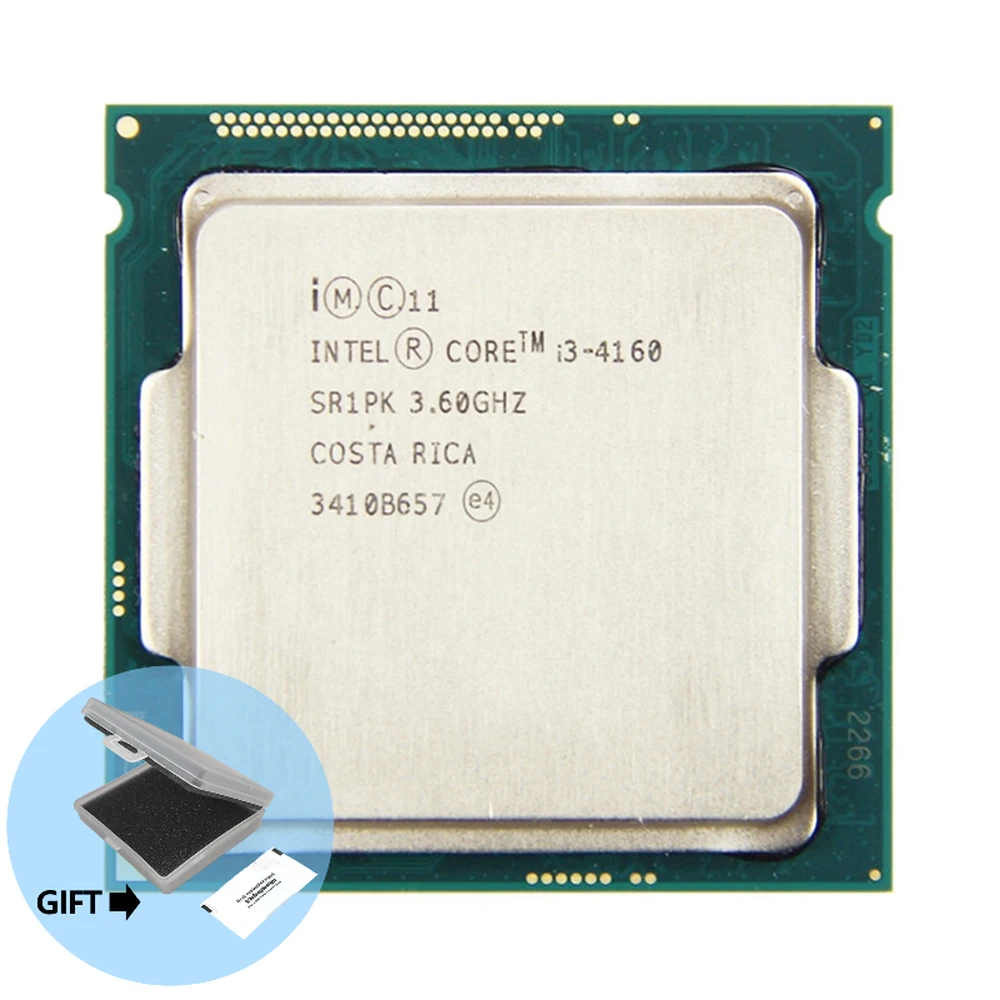 

Intel Core i3 4160 Dual Core 3.60GHz Haswell CPU 5 GT/s 3MB SR1PK LGA1150 Processor