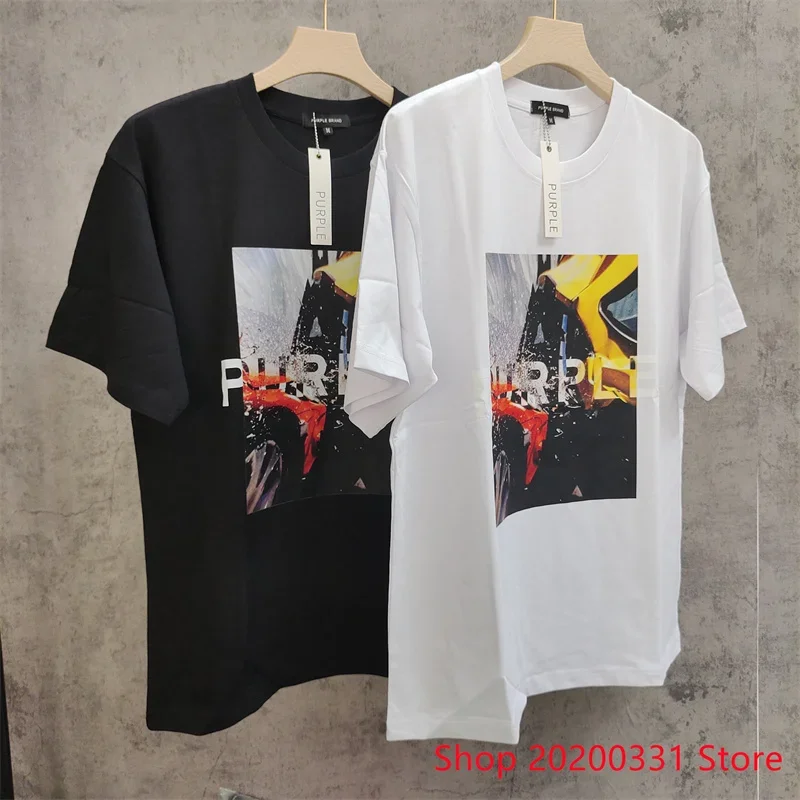 

Wild Racing Printed Purple Brand T-shirt High Quality Cotton Casual Loose Short Sleeve graphic t shirts men clothing